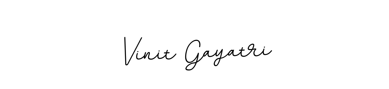 Vinit Gayatri stylish signature style. Best Handwritten Sign (BallpointsItalic-DORy9) for my name. Handwritten Signature Collection Ideas for my name Vinit Gayatri. Vinit Gayatri signature style 11 images and pictures png