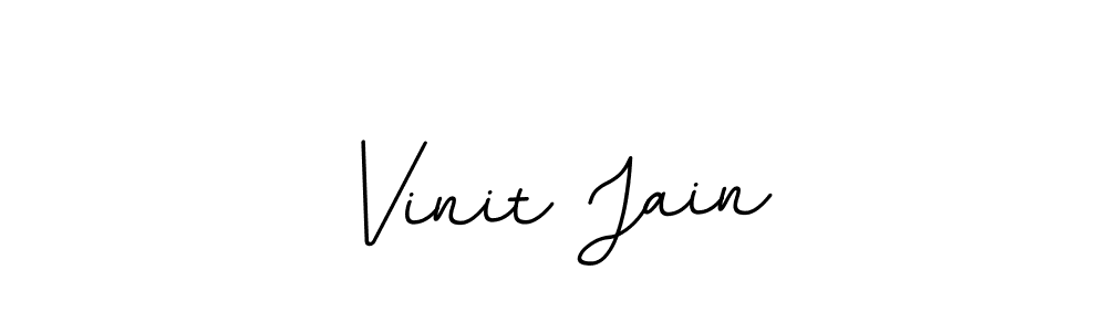 Use a signature maker to create a handwritten signature online. With this signature software, you can design (BallpointsItalic-DORy9) your own signature for name Vinit Jain. Vinit Jain signature style 11 images and pictures png