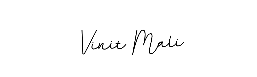 How to make Vinit Mali signature? BallpointsItalic-DORy9 is a professional autograph style. Create handwritten signature for Vinit Mali name. Vinit Mali signature style 11 images and pictures png