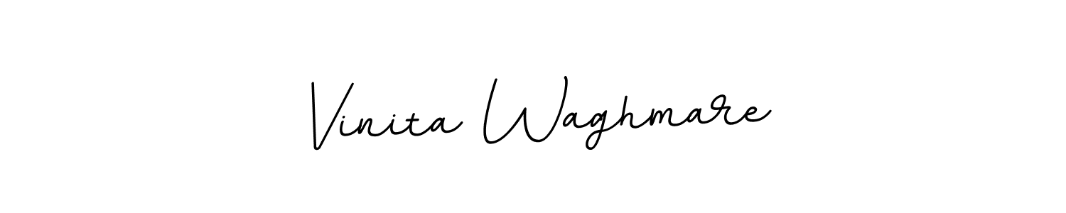 Create a beautiful signature design for name Vinita Waghmare. With this signature (BallpointsItalic-DORy9) fonts, you can make a handwritten signature for free. Vinita Waghmare signature style 11 images and pictures png