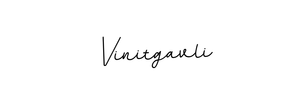 Use a signature maker to create a handwritten signature online. With this signature software, you can design (BallpointsItalic-DORy9) your own signature for name Vinitgavli. Vinitgavli signature style 11 images and pictures png