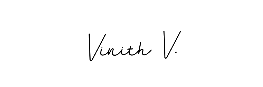 Vinith V. stylish signature style. Best Handwritten Sign (BallpointsItalic-DORy9) for my name. Handwritten Signature Collection Ideas for my name Vinith V.. Vinith V. signature style 11 images and pictures png