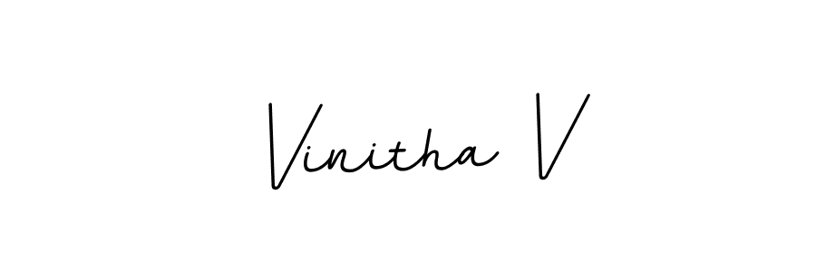 Vinitha V stylish signature style. Best Handwritten Sign (BallpointsItalic-DORy9) for my name. Handwritten Signature Collection Ideas for my name Vinitha V. Vinitha V signature style 11 images and pictures png