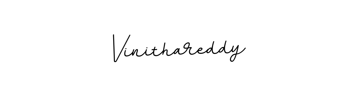 How to make Vinithareddy name signature. Use BallpointsItalic-DORy9 style for creating short signs online. This is the latest handwritten sign. Vinithareddy signature style 11 images and pictures png