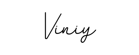 How to make Viniy name signature. Use BallpointsItalic-DORy9 style for creating short signs online. This is the latest handwritten sign. Viniy signature style 11 images and pictures png