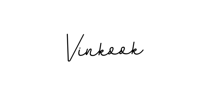 Use a signature maker to create a handwritten signature online. With this signature software, you can design (BallpointsItalic-DORy9) your own signature for name Vinkook. Vinkook signature style 11 images and pictures png