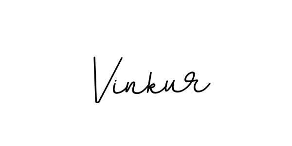 Use a signature maker to create a handwritten signature online. With this signature software, you can design (BallpointsItalic-DORy9) your own signature for name Vinkur. Vinkur signature style 11 images and pictures png
