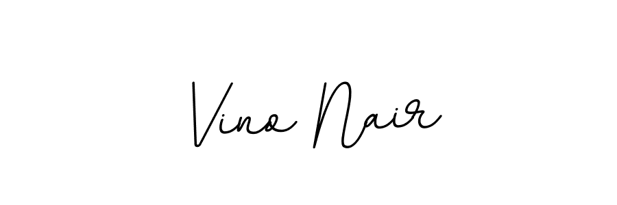 The best way (BallpointsItalic-DORy9) to make a short signature is to pick only two or three words in your name. The name Vino Nair include a total of six letters. For converting this name. Vino Nair signature style 11 images and pictures png