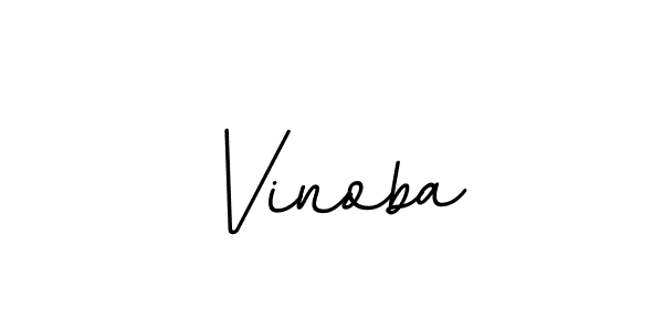 How to make Vinoba name signature. Use BallpointsItalic-DORy9 style for creating short signs online. This is the latest handwritten sign. Vinoba signature style 11 images and pictures png