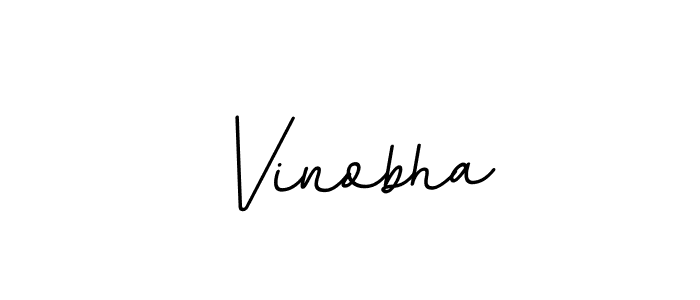 Make a beautiful signature design for name Vinobha. With this signature (BallpointsItalic-DORy9) style, you can create a handwritten signature for free. Vinobha signature style 11 images and pictures png