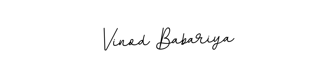 It looks lik you need a new signature style for name Vinod Babariya. Design unique handwritten (BallpointsItalic-DORy9) signature with our free signature maker in just a few clicks. Vinod Babariya signature style 11 images and pictures png