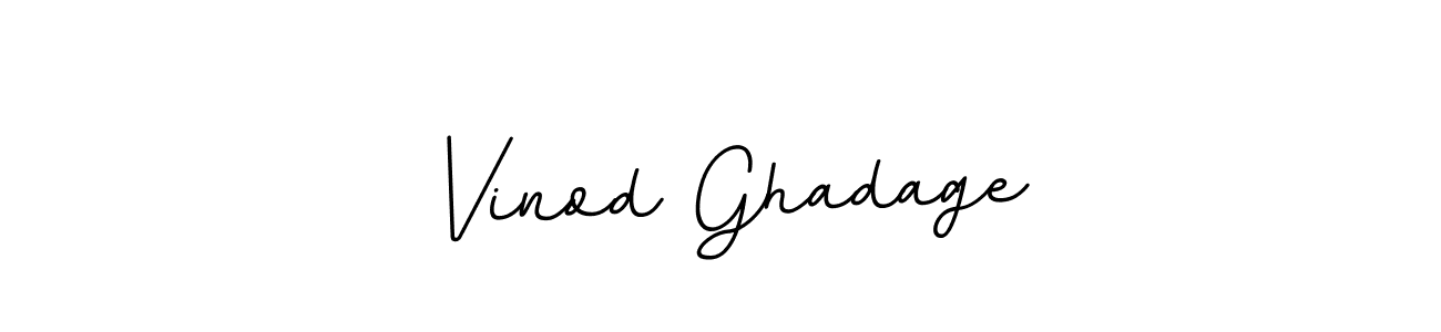 Use a signature maker to create a handwritten signature online. With this signature software, you can design (BallpointsItalic-DORy9) your own signature for name Vinod Ghadage. Vinod Ghadage signature style 11 images and pictures png