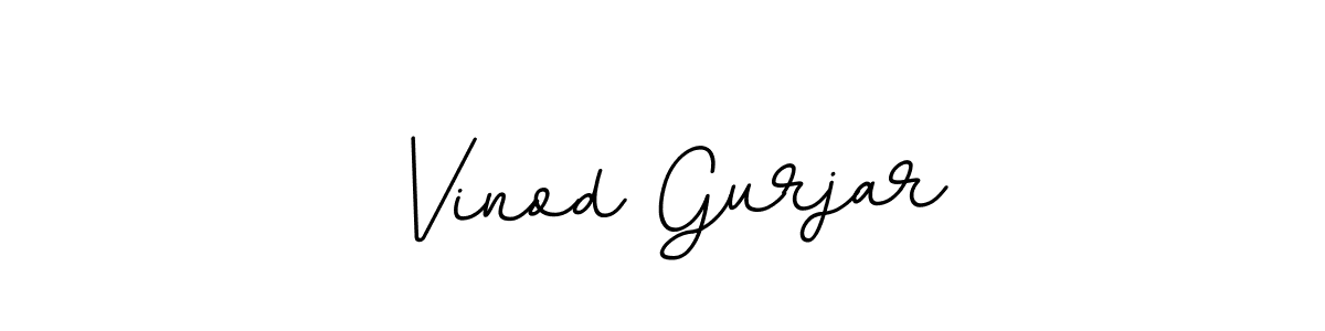 if you are searching for the best signature style for your name Vinod Gurjar. so please give up your signature search. here we have designed multiple signature styles  using BallpointsItalic-DORy9. Vinod Gurjar signature style 11 images and pictures png