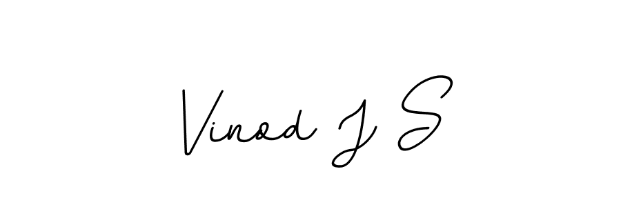 You should practise on your own different ways (BallpointsItalic-DORy9) to write your name (Vinod J S) in signature. don't let someone else do it for you. Vinod J S signature style 11 images and pictures png