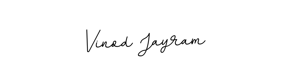 Use a signature maker to create a handwritten signature online. With this signature software, you can design (BallpointsItalic-DORy9) your own signature for name Vinod Jayram. Vinod Jayram signature style 11 images and pictures png