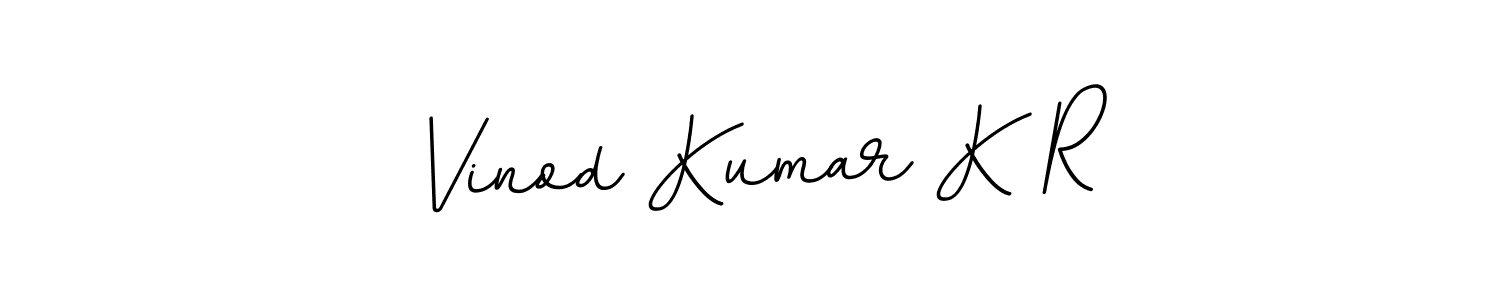How to make Vinod Kumar K R signature? BallpointsItalic-DORy9 is a professional autograph style. Create handwritten signature for Vinod Kumar K R name. Vinod Kumar K R signature style 11 images and pictures png