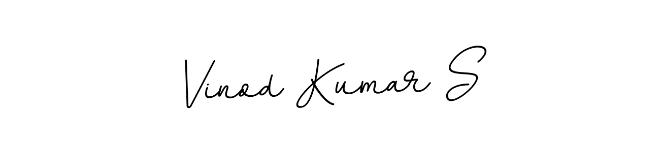 The best way (BallpointsItalic-DORy9) to make a short signature is to pick only two or three words in your name. The name Vinod Kumar S include a total of six letters. For converting this name. Vinod Kumar S signature style 11 images and pictures png