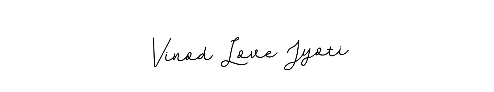 Create a beautiful signature design for name Vinod Love Jyoti. With this signature (BallpointsItalic-DORy9) fonts, you can make a handwritten signature for free. Vinod Love Jyoti signature style 11 images and pictures png