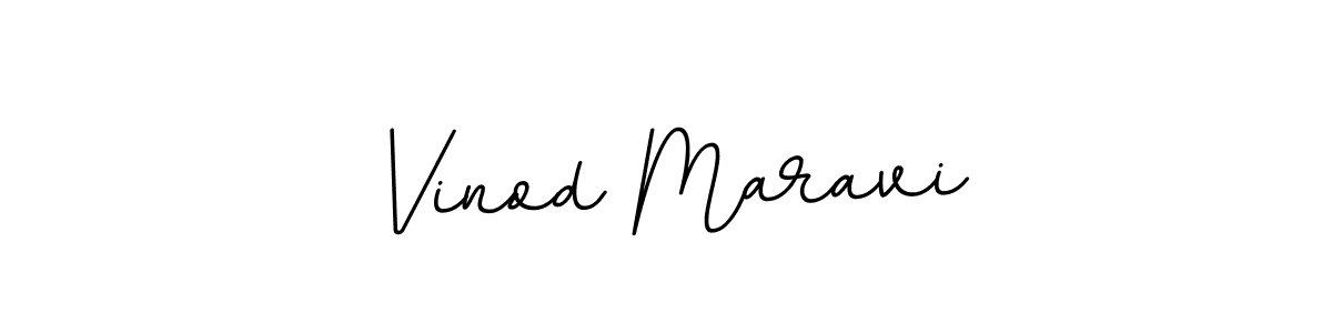 Use a signature maker to create a handwritten signature online. With this signature software, you can design (BallpointsItalic-DORy9) your own signature for name Vinod Maravi. Vinod Maravi signature style 11 images and pictures png
