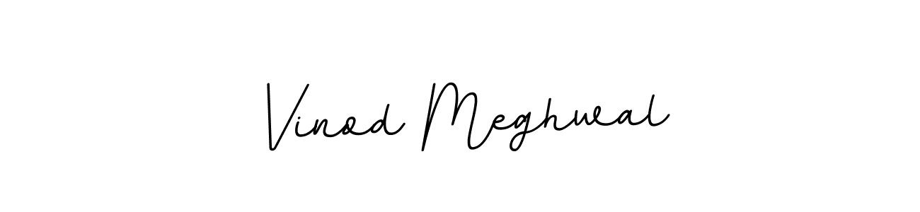 Design your own signature with our free online signature maker. With this signature software, you can create a handwritten (BallpointsItalic-DORy9) signature for name Vinod Meghwal. Vinod Meghwal signature style 11 images and pictures png