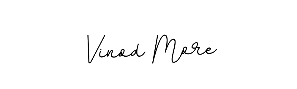 Also we have Vinod More name is the best signature style. Create professional handwritten signature collection using BallpointsItalic-DORy9 autograph style. Vinod More signature style 11 images and pictures png