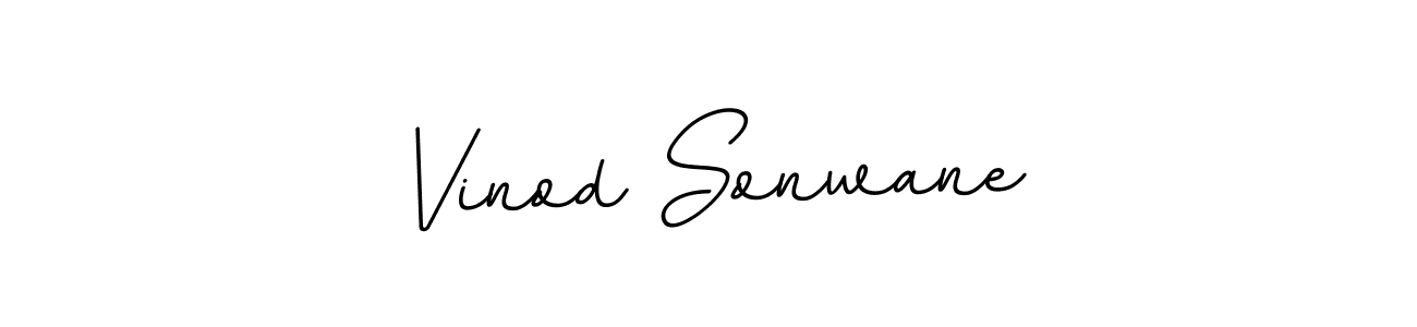 Design your own signature with our free online signature maker. With this signature software, you can create a handwritten (BallpointsItalic-DORy9) signature for name Vinod Sonwane. Vinod Sonwane signature style 11 images and pictures png