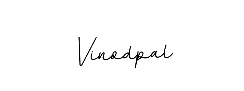 Create a beautiful signature design for name Vinodpal. With this signature (BallpointsItalic-DORy9) fonts, you can make a handwritten signature for free. Vinodpal signature style 11 images and pictures png
