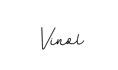 How to make Vinol signature? BallpointsItalic-DORy9 is a professional autograph style. Create handwritten signature for Vinol name. Vinol signature style 11 images and pictures png