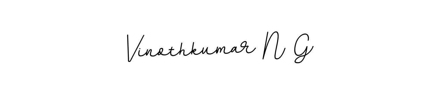 It looks lik you need a new signature style for name Vinothkumar N G. Design unique handwritten (BallpointsItalic-DORy9) signature with our free signature maker in just a few clicks. Vinothkumar N G signature style 11 images and pictures png