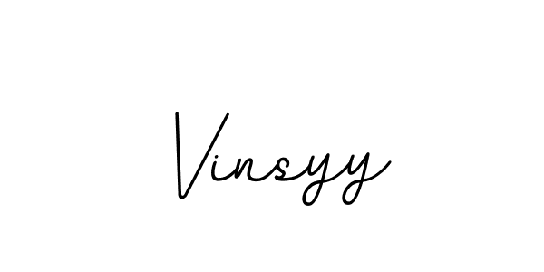 Use a signature maker to create a handwritten signature online. With this signature software, you can design (BallpointsItalic-DORy9) your own signature for name Vinsyy. Vinsyy signature style 11 images and pictures png