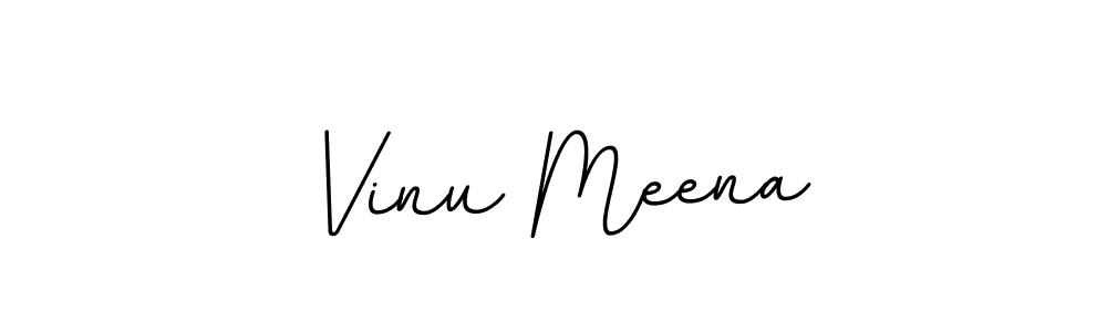 The best way (BallpointsItalic-DORy9) to make a short signature is to pick only two or three words in your name. The name Vinu Meena include a total of six letters. For converting this name. Vinu Meena signature style 11 images and pictures png