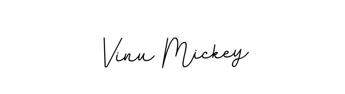 You should practise on your own different ways (BallpointsItalic-DORy9) to write your name (Vinu Mickey) in signature. don't let someone else do it for you. Vinu Mickey signature style 11 images and pictures png