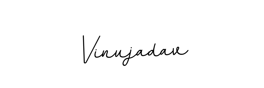 Make a beautiful signature design for name Vinujadav. With this signature (BallpointsItalic-DORy9) style, you can create a handwritten signature for free. Vinujadav signature style 11 images and pictures png