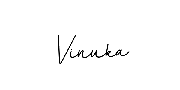 You should practise on your own different ways (BallpointsItalic-DORy9) to write your name (Vinuka) in signature. don't let someone else do it for you. Vinuka signature style 11 images and pictures png