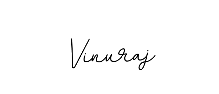 Make a beautiful signature design for name Vinuraj. With this signature (BallpointsItalic-DORy9) style, you can create a handwritten signature for free. Vinuraj signature style 11 images and pictures png