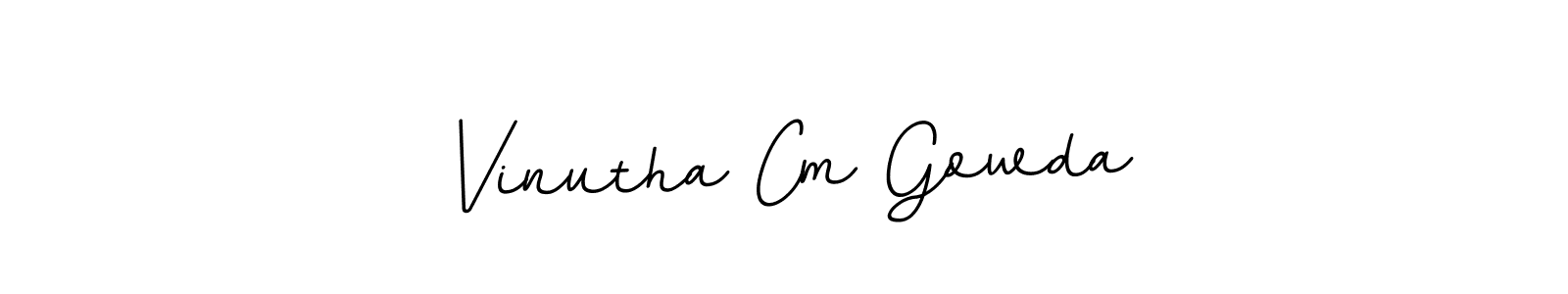 Make a beautiful signature design for name Vinutha Cm Gowda. Use this online signature maker to create a handwritten signature for free. Vinutha Cm Gowda signature style 11 images and pictures png