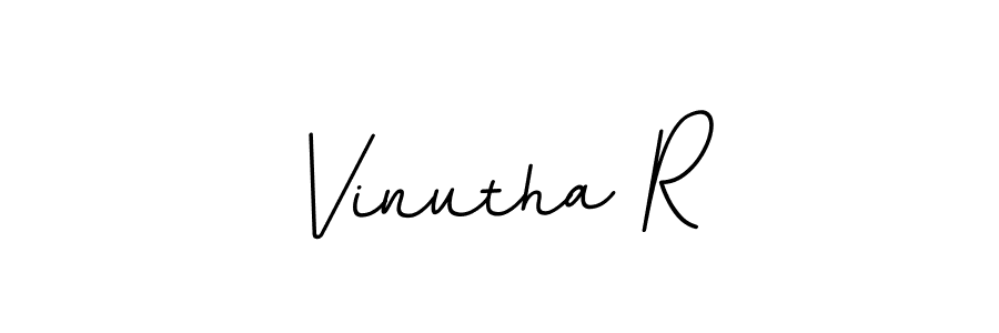 Vinutha R stylish signature style. Best Handwritten Sign (BallpointsItalic-DORy9) for my name. Handwritten Signature Collection Ideas for my name Vinutha R. Vinutha R signature style 11 images and pictures png