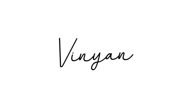 Make a beautiful signature design for name Vinyan. With this signature (BallpointsItalic-DORy9) style, you can create a handwritten signature for free. Vinyan signature style 11 images and pictures png