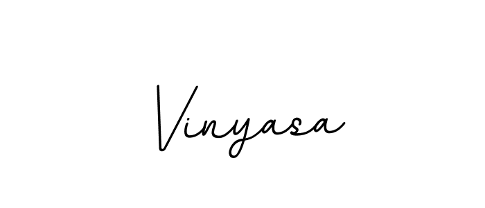 How to make Vinyasa name signature. Use BallpointsItalic-DORy9 style for creating short signs online. This is the latest handwritten sign. Vinyasa signature style 11 images and pictures png