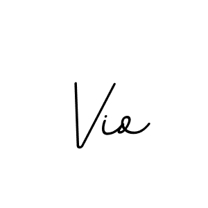 You should practise on your own different ways (BallpointsItalic-DORy9) to write your name (Vio) in signature. don't let someone else do it for you. Vio signature style 11 images and pictures png