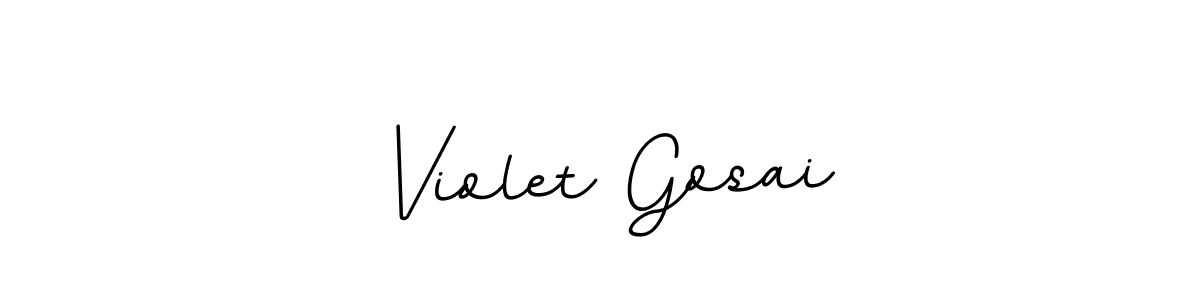 How to make Violet Gosai name signature. Use BallpointsItalic-DORy9 style for creating short signs online. This is the latest handwritten sign. Violet Gosai signature style 11 images and pictures png