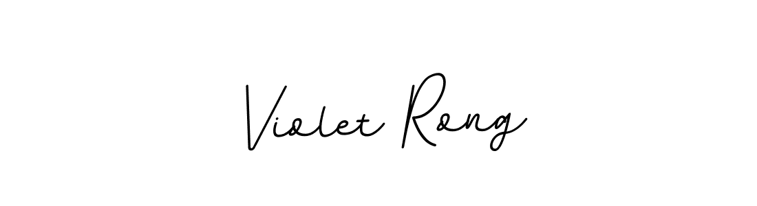 Violet Rong stylish signature style. Best Handwritten Sign (BallpointsItalic-DORy9) for my name. Handwritten Signature Collection Ideas for my name Violet Rong. Violet Rong signature style 11 images and pictures png