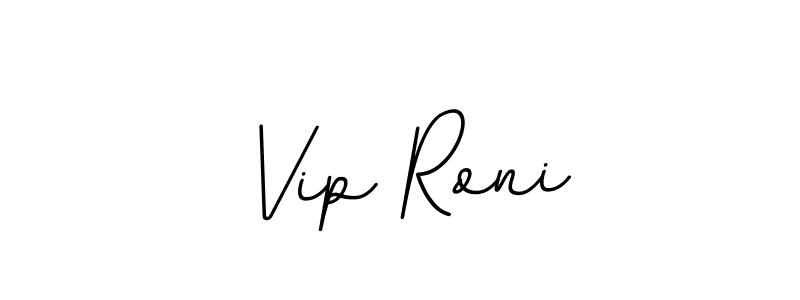 Similarly BallpointsItalic-DORy9 is the best handwritten signature design. Signature creator online .You can use it as an online autograph creator for name Vip Roni. Vip Roni signature style 11 images and pictures png