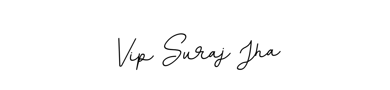 This is the best signature style for the Vip Suraj Jha name. Also you like these signature font (BallpointsItalic-DORy9). Mix name signature. Vip Suraj Jha signature style 11 images and pictures png