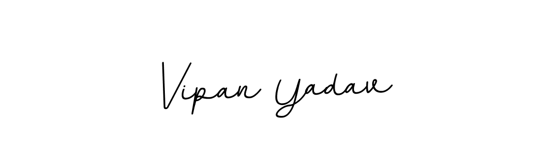 You should practise on your own different ways (BallpointsItalic-DORy9) to write your name (Vipan Yadav) in signature. don't let someone else do it for you. Vipan Yadav signature style 11 images and pictures png