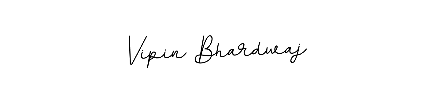 Make a beautiful signature design for name Vipin Bhardwaj. With this signature (BallpointsItalic-DORy9) style, you can create a handwritten signature for free. Vipin Bhardwaj signature style 11 images and pictures png