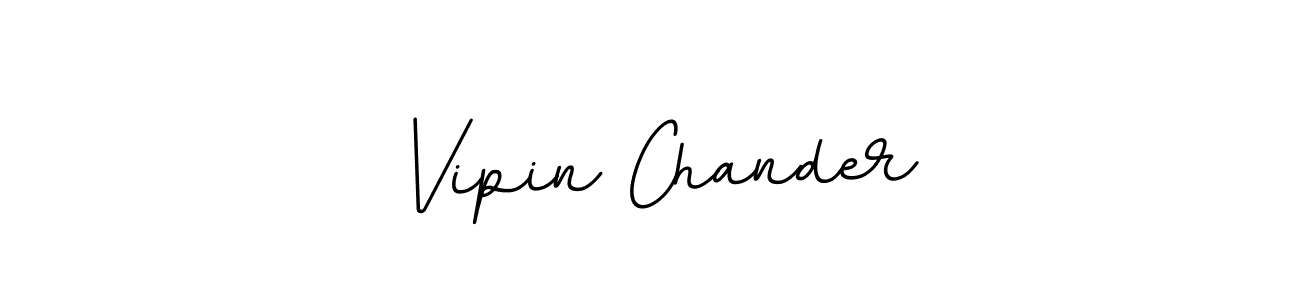 Make a beautiful signature design for name Vipin Chander. With this signature (BallpointsItalic-DORy9) style, you can create a handwritten signature for free. Vipin Chander signature style 11 images and pictures png