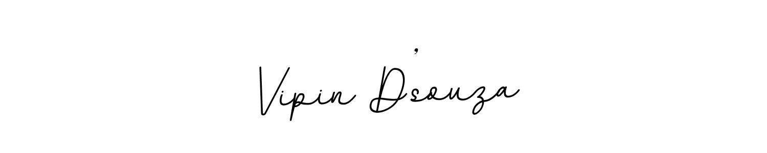 Use a signature maker to create a handwritten signature online. With this signature software, you can design (BallpointsItalic-DORy9) your own signature for name Vipin D’souza. Vipin D’souza signature style 11 images and pictures png