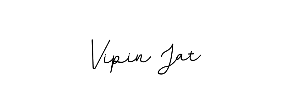 Use a signature maker to create a handwritten signature online. With this signature software, you can design (BallpointsItalic-DORy9) your own signature for name Vipin Jat. Vipin Jat signature style 11 images and pictures png