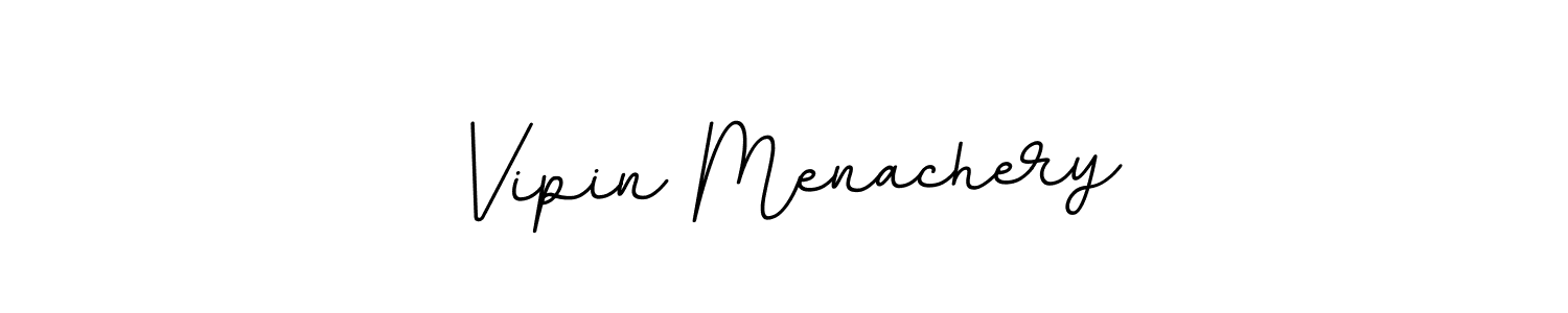Use a signature maker to create a handwritten signature online. With this signature software, you can design (BallpointsItalic-DORy9) your own signature for name Vipin Menachery. Vipin Menachery signature style 11 images and pictures png